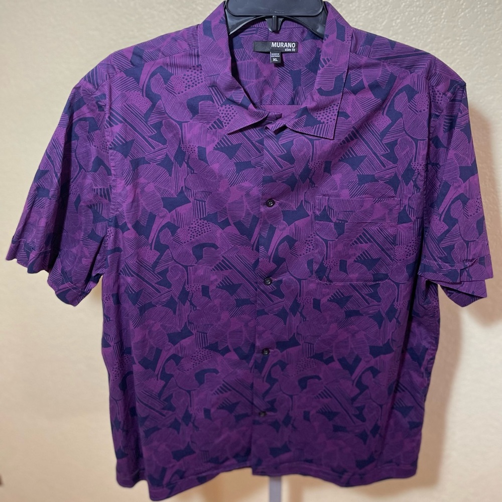 Three Murano Shirts Sz XL Fitted/Slim
